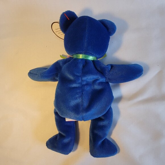 Ty Beanie Baby "Clubby" the Bear with Version #1 Tag Retired Collectible - Picture 4 of 8